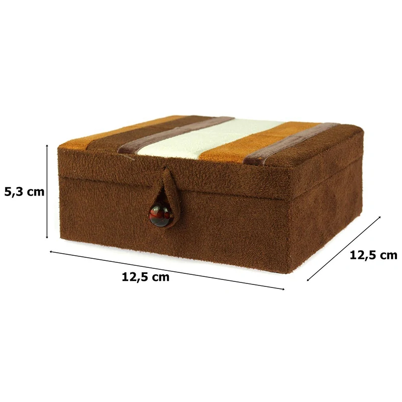 Elegantná čalúnená šperkovnica vintage retro