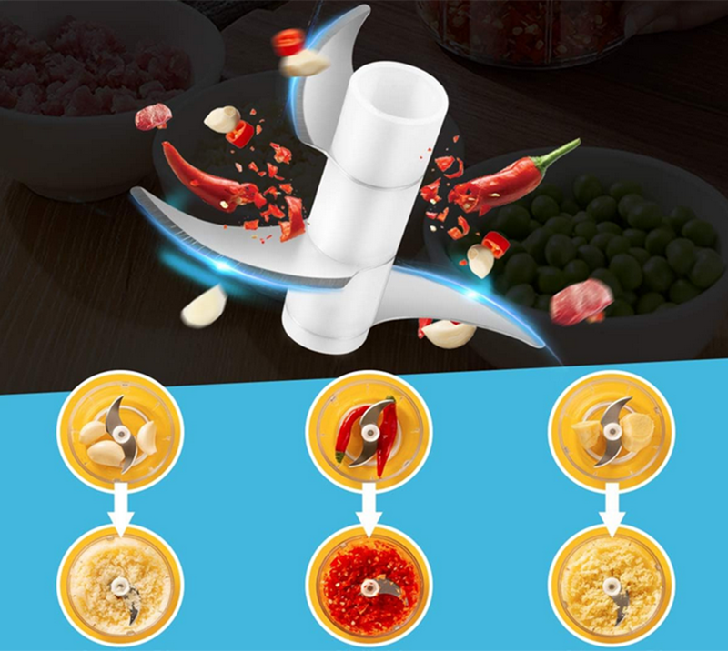 Elektrický sekáč na zeleninu a ovocie