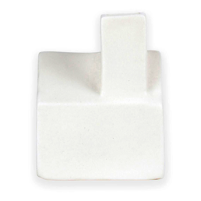 Kvetináč v tvare domčeka - keramický biely