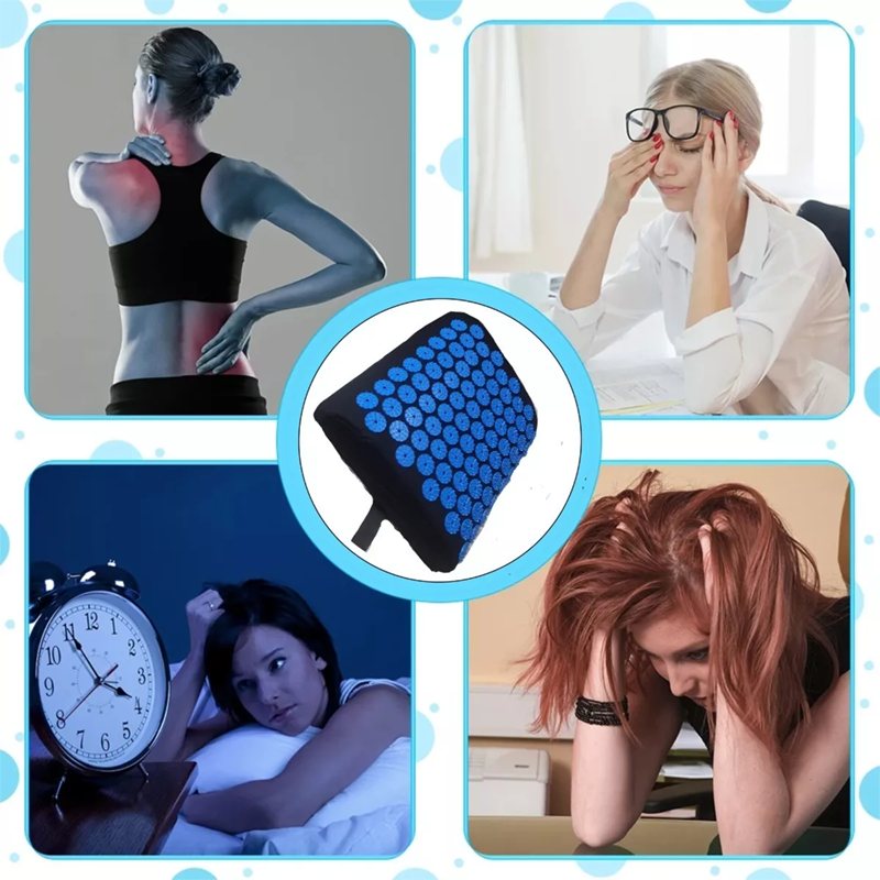 Akupresúrny vankúš 32x28cm čierny