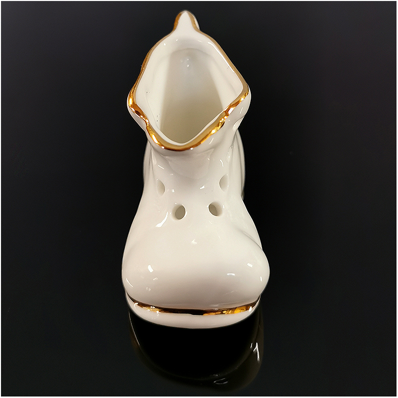 Reutter Porzelan - Porcelánová topánka so zlatým okrajom 7 cm