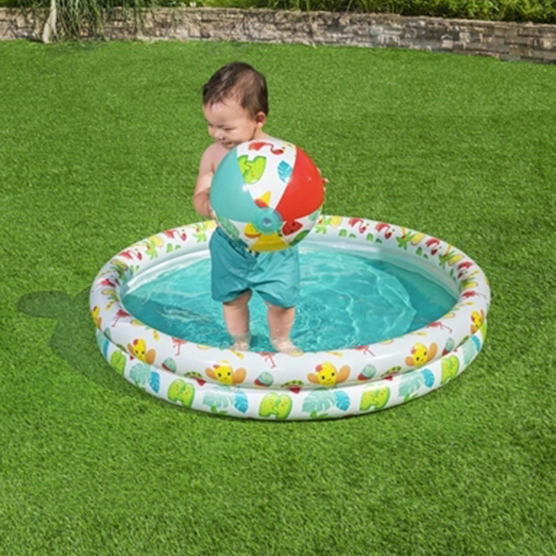 Bestway Detský nafukovací bazén 122cm s loptou a kolesom