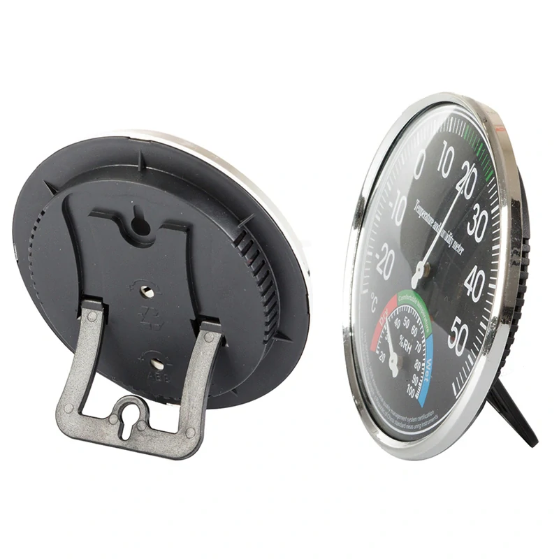 Vlhkomer s teplomerom analóg čierny TH-101B