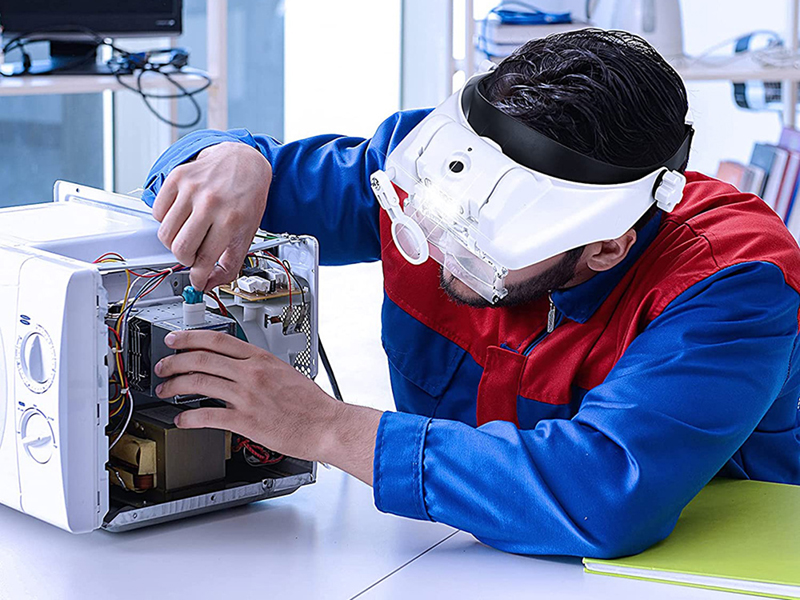 Náhlavná lupa s 3xLED podsvietením a vymeniteľnými šošovkami MG81000-G