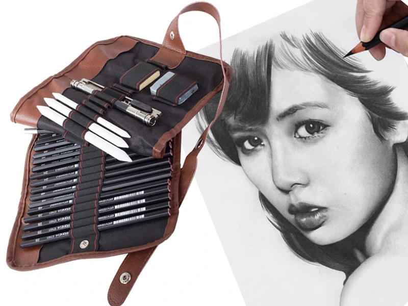 Profesionálna sada na kreslenie 29 dielna s puzdrom