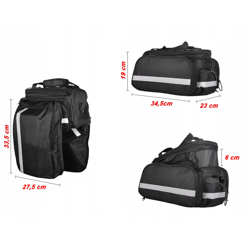 Taška na nosič bicykla s ochrannou plachtou