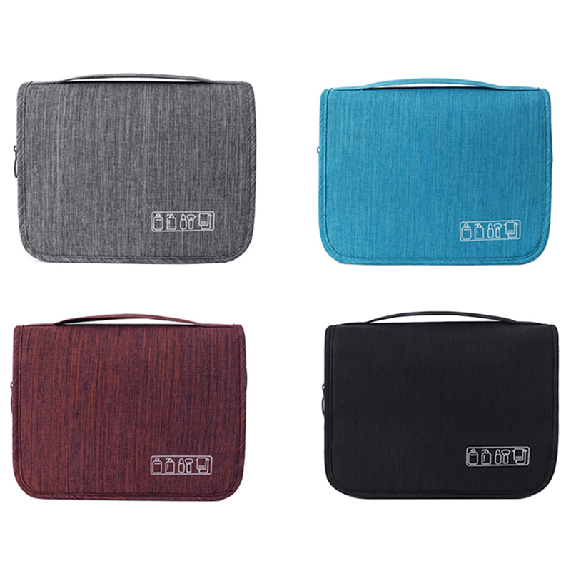 Závesný organizér na kozmetiku sivý