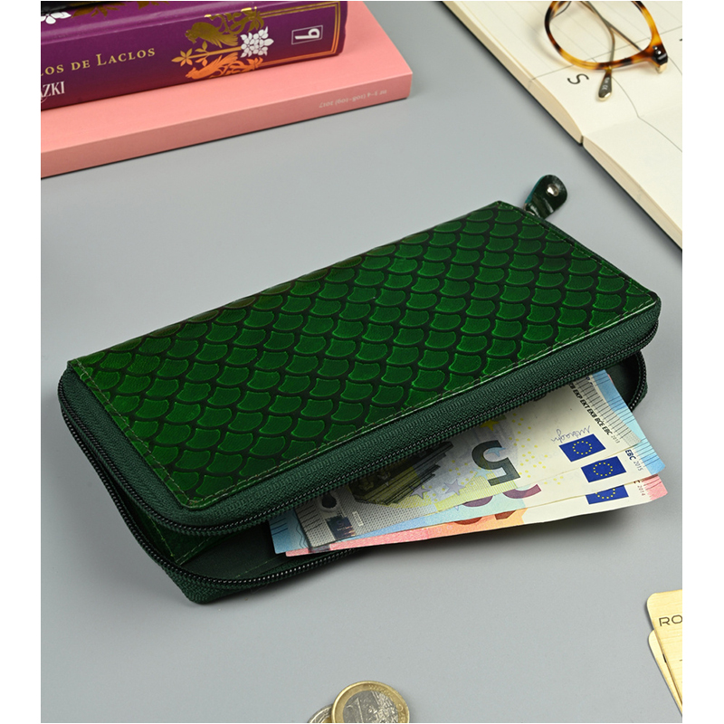 Peňaženka kožená dámska SPG-19401-1923 SHANTI Green