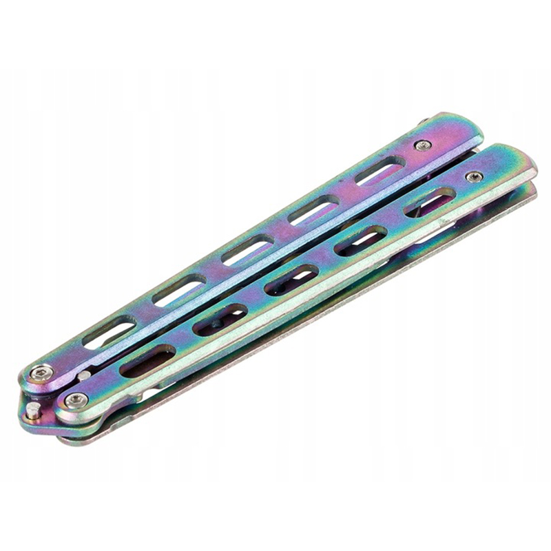 Nôž motýlik tréningový dúhový