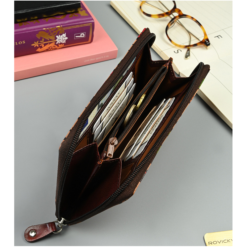 Peňaženka kožená dámska SPG-19401-1978 SHANTI Brown