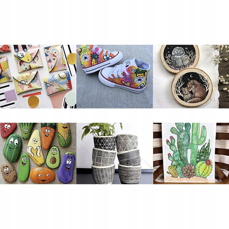 Sada profesionálych akrylových popisovačov 0,7mm 12ks Maaleo