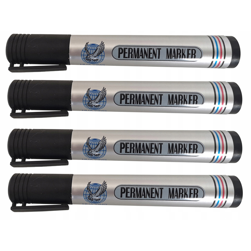 Popisovač permanentný čierny okrúhly