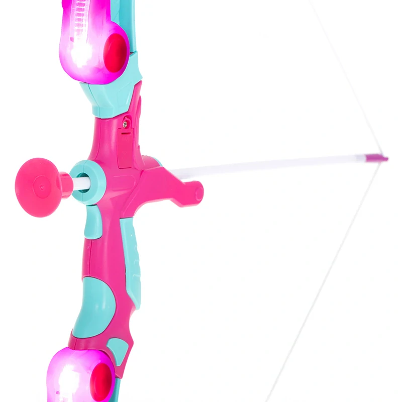 Luk so šípmi a terčom ružový – hračka pre deti s prísavkami