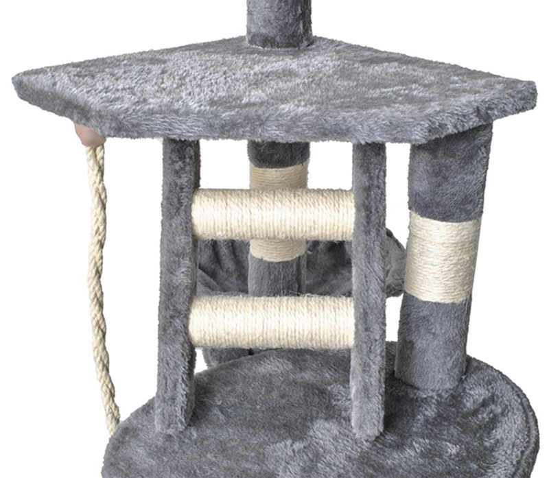 Mačací škrabací strom 118cm sivý