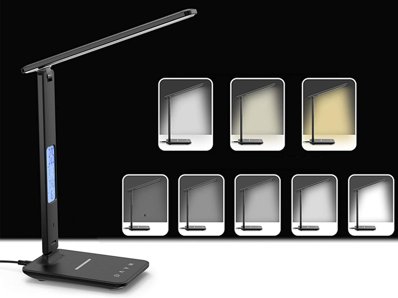 Kancelárska stolná lampa s indukčnou nabíjačkou Qi TX26C