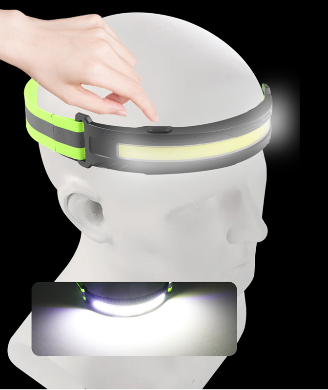 Čelová baterka 30 COB LED