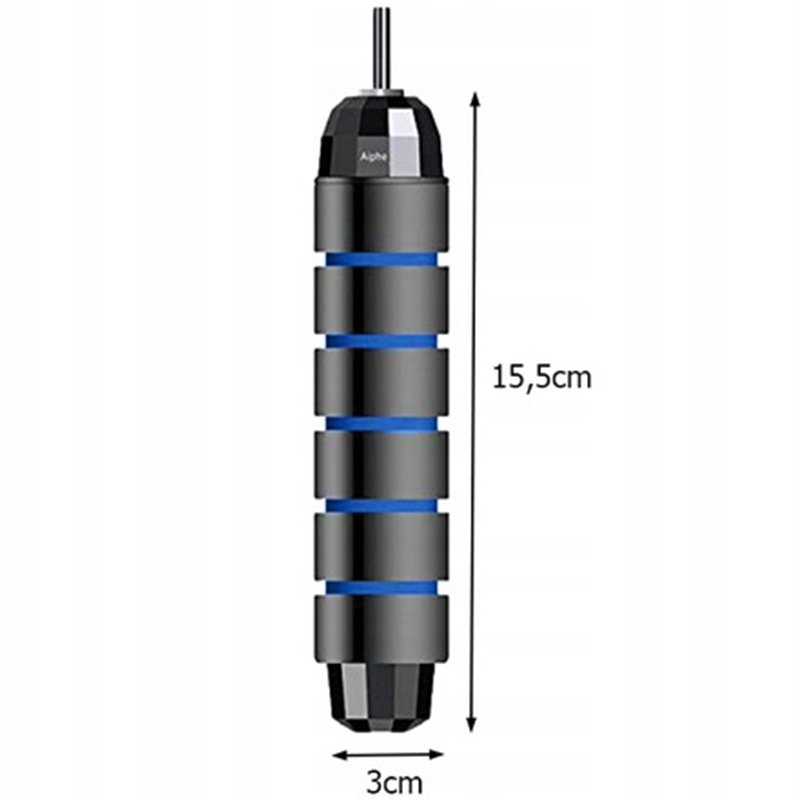 Tréningové švihadlo hrubé 265 cm modré