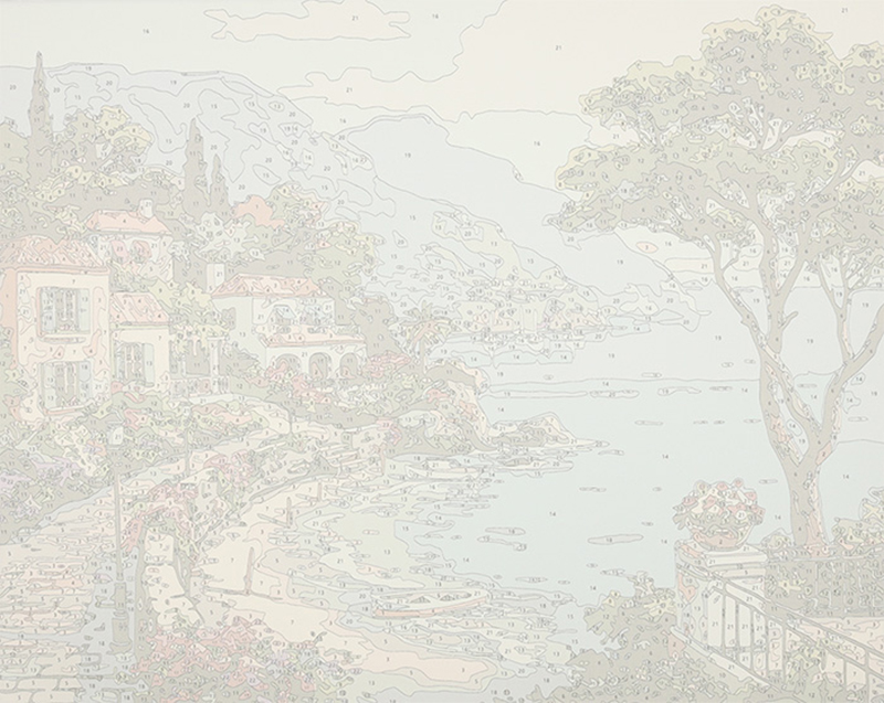 Maľovanie podľa čísel 50x40cm Pobrežie