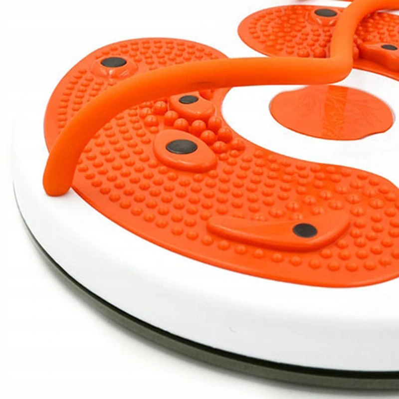 Twister s masážou chodidiel s popruhmi oranžový