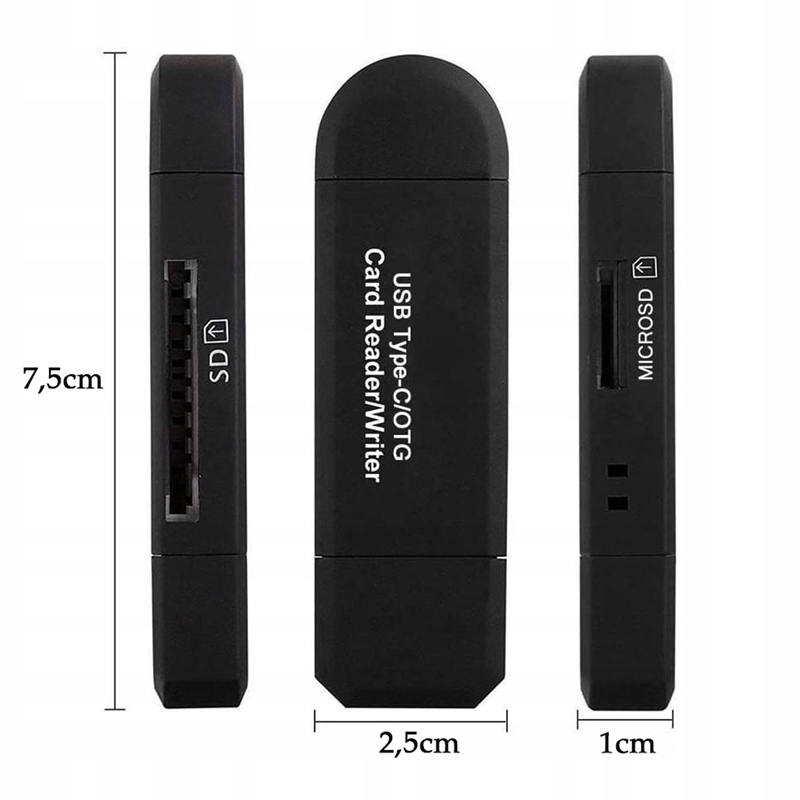 USB Čítačka pamäťových kariet 3v1