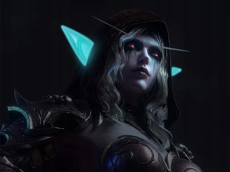 Uši Elfa fluorescenčné