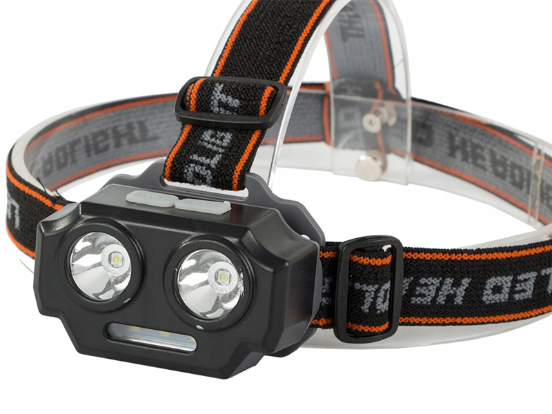 Čelová baterka Bailong SQ-803 LED 2xXHP30 + 3xSMD