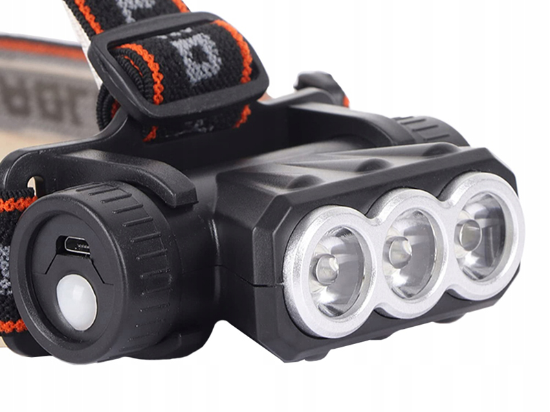 Čelová baterka Bailong SQ-813 3xLED