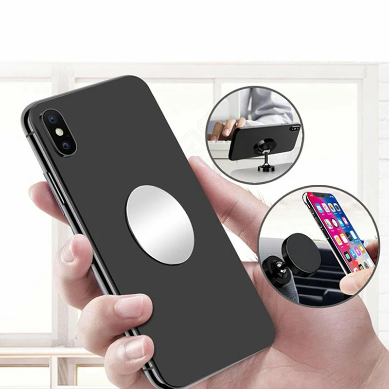 Sada kovových platničiek na magnetický držiak telefónu