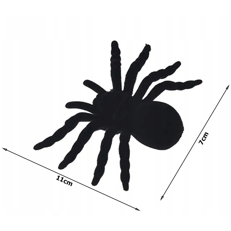 Halloweenska dekorácia Pavúk 4ks