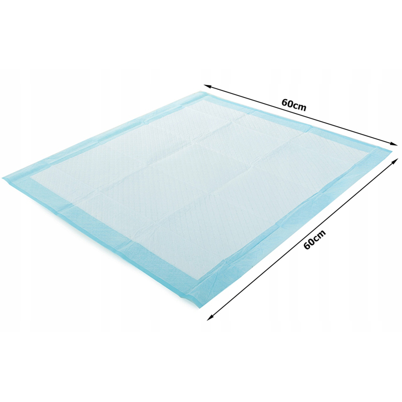 Hygienické absorbčné podložky pre zvieratá 60x60cm 40ks