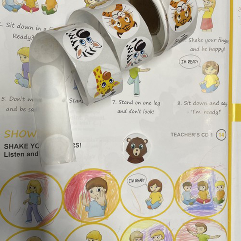 Motivačné detské nálepky rolka 500ks