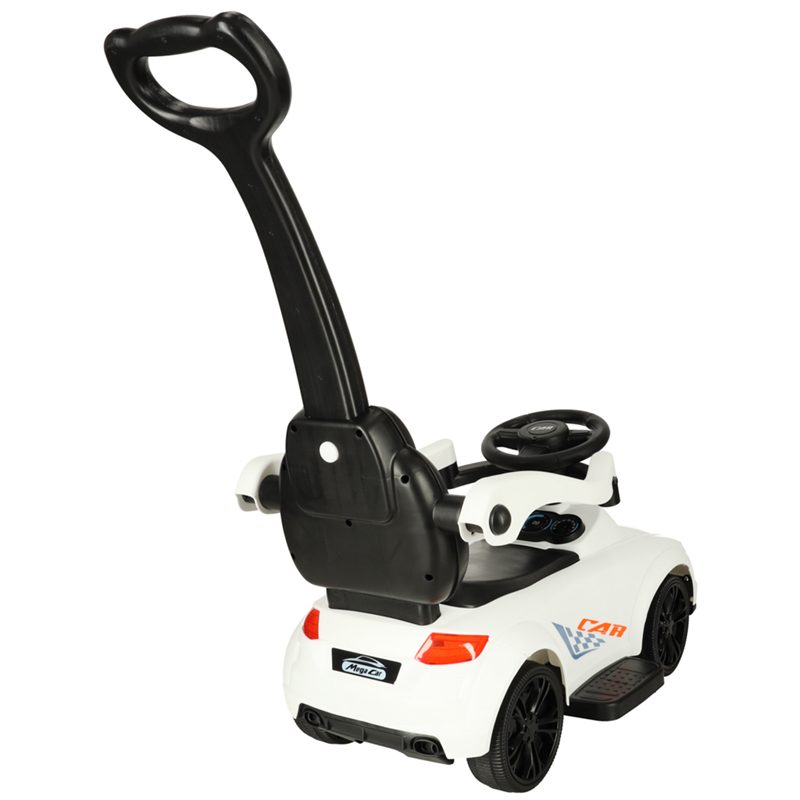 Detské odrážadlo Auto so zvukmi a svetielkami biele