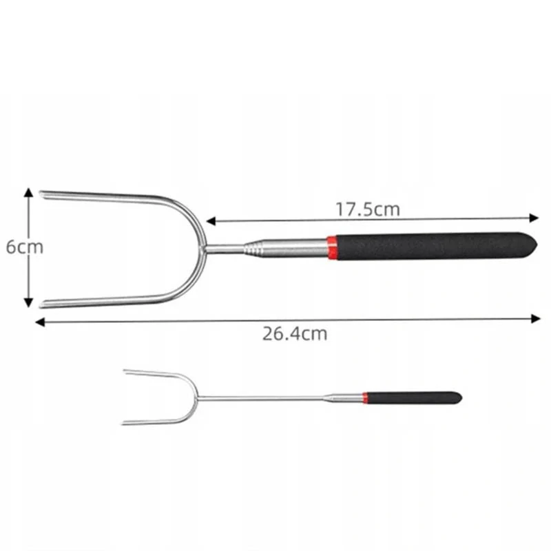 Teleskopická vidlica na opekanie a grilovanie