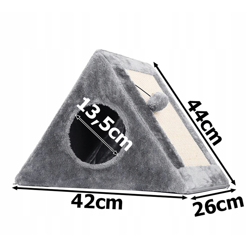 Škrabadlo pre mačku domček 44cm