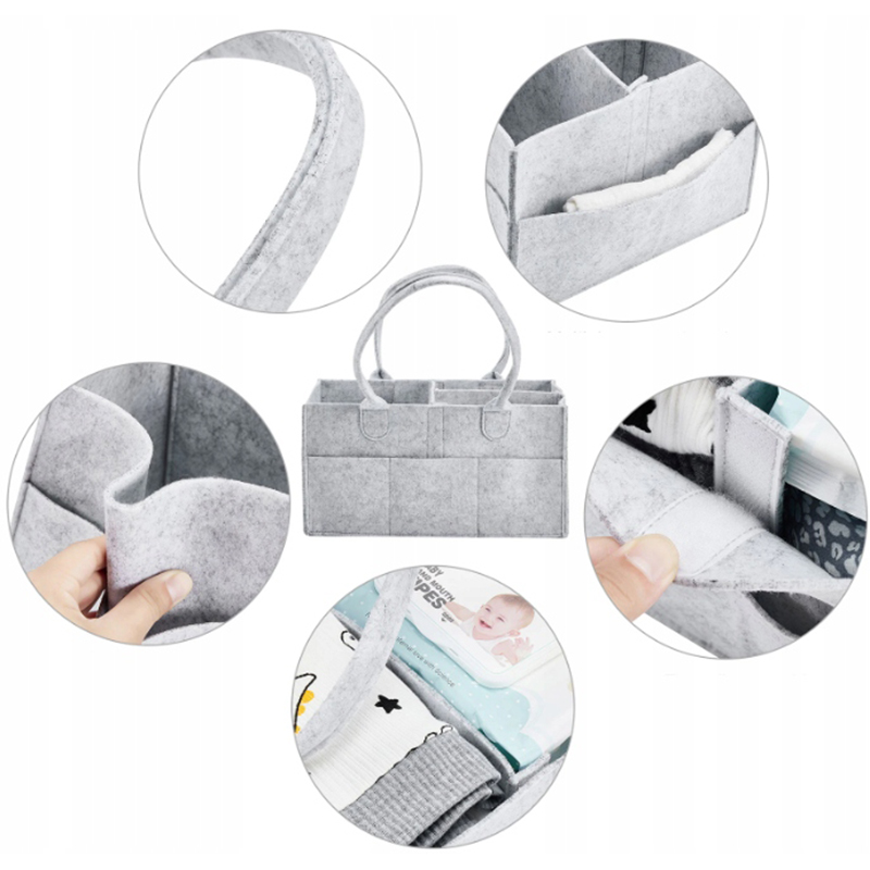 Filcová taška pre mamičky na plienky a hračky