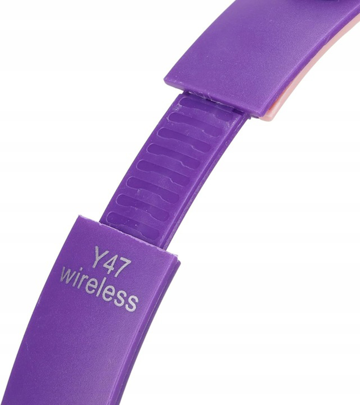 Slúchadlá BT s mikrofónom LED fialové