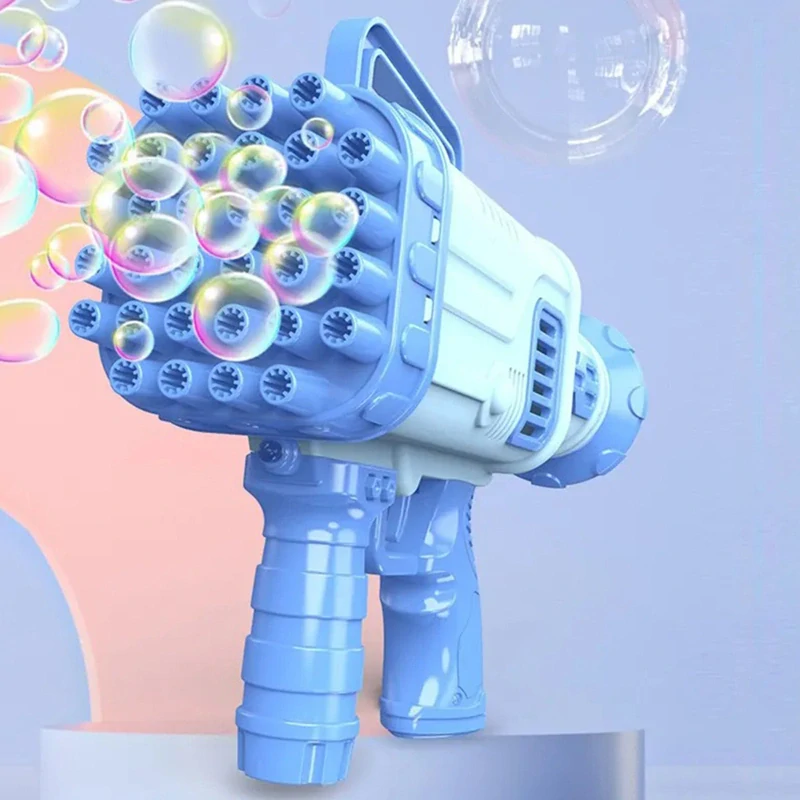 Pištoľ na tvorenie mydlových bublín s náplňou