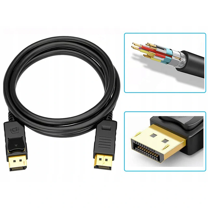 DisplayPort 1.4 kábel 8K 1,5 m s pozlátenými konektormi