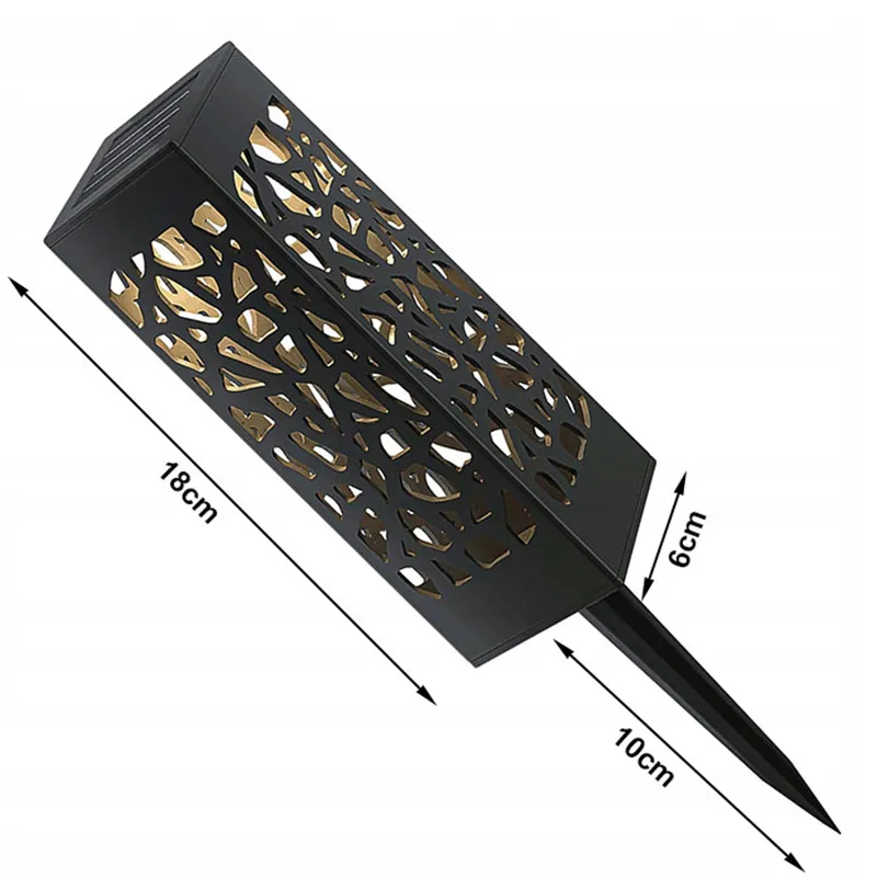 Záhradné solárne lampy so senzorom súmraku 4ks