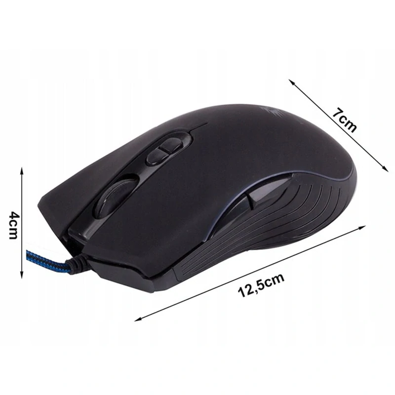 Herná počítačová optická myš RGB káblová