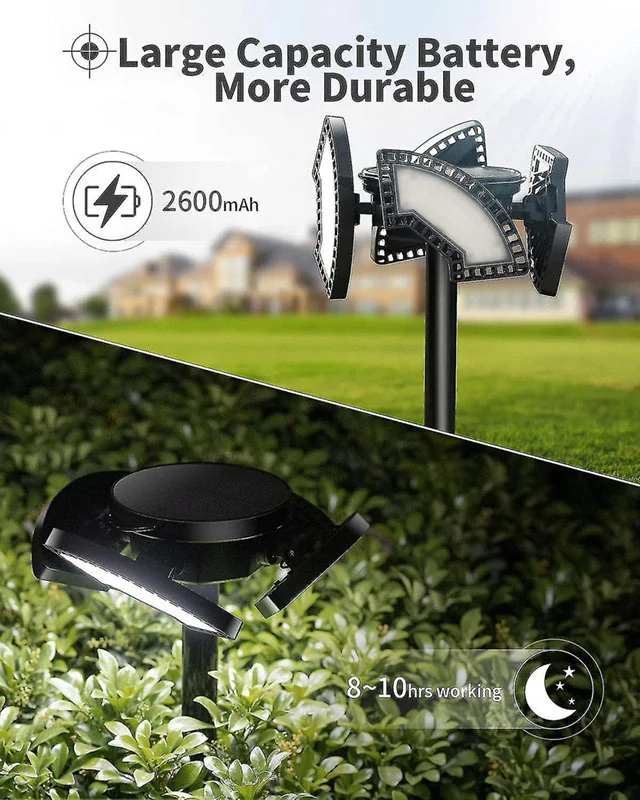 Záhradná solárna lampa 304LED 50cm