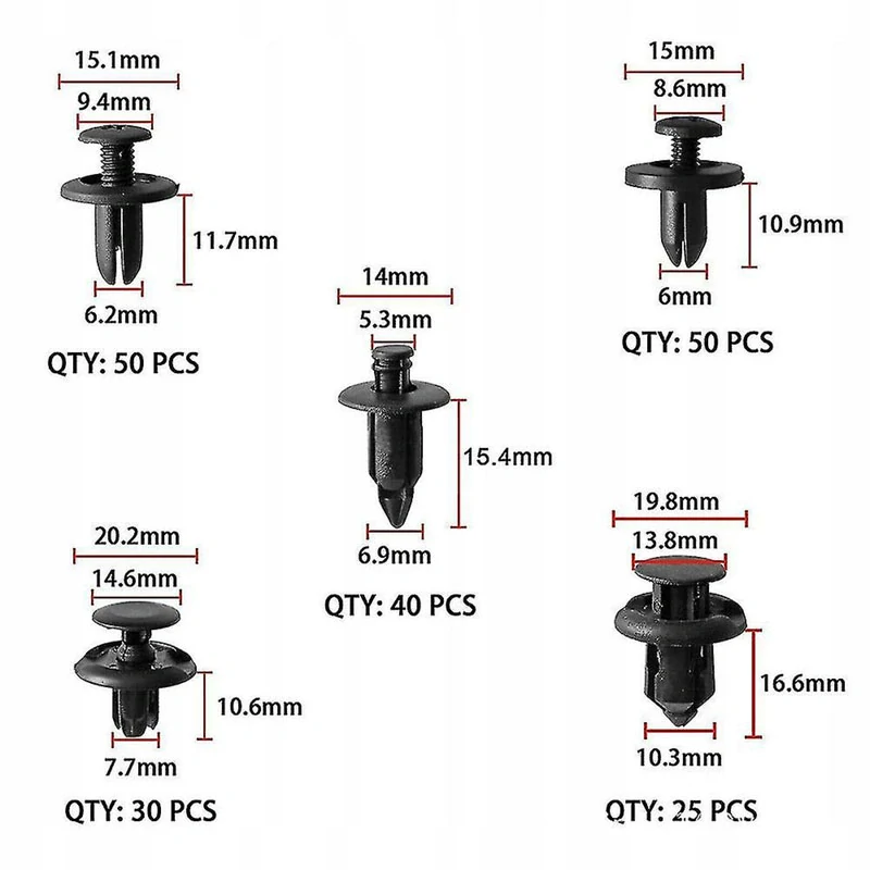 Sada príchytiek do auta 675ks