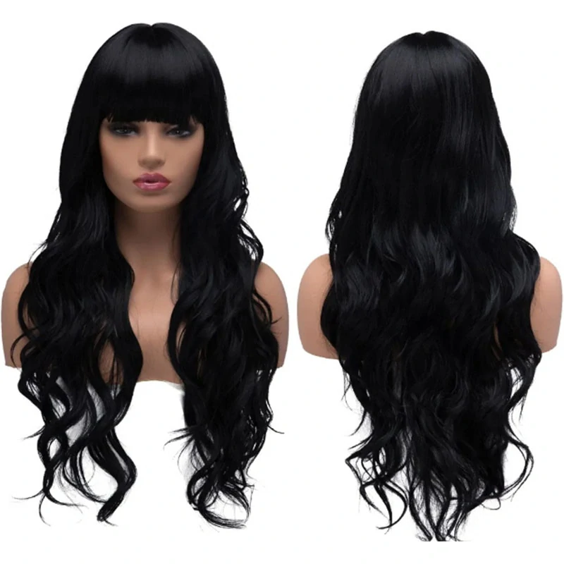 Parochňa čierna dlhá 65cm