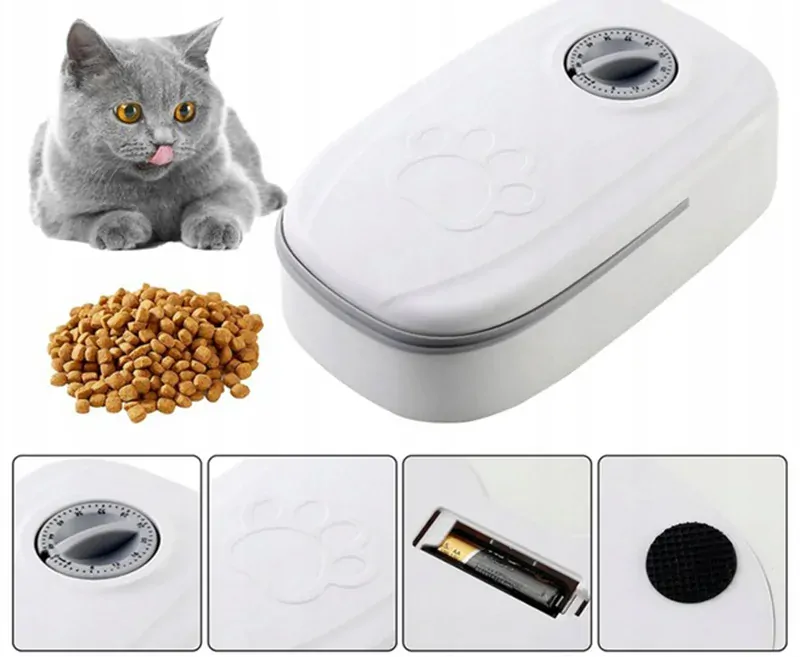 Automatický dávkovač krmiva a vody s časovačom