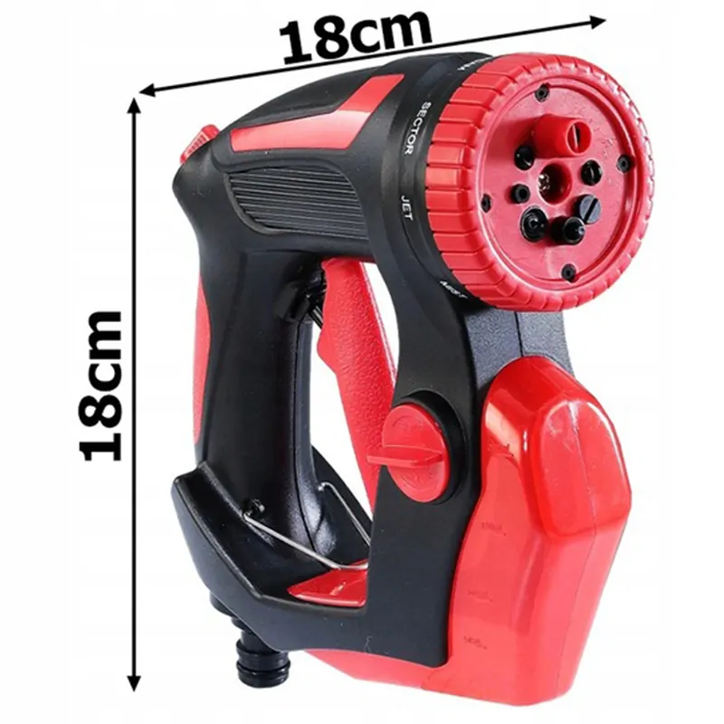 Striekacia pištoľ na čistenie automobilu s nádržkou