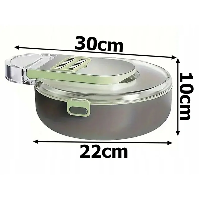 Multifunkčné strúhadlo na zeleninu 9v1 s nádobou