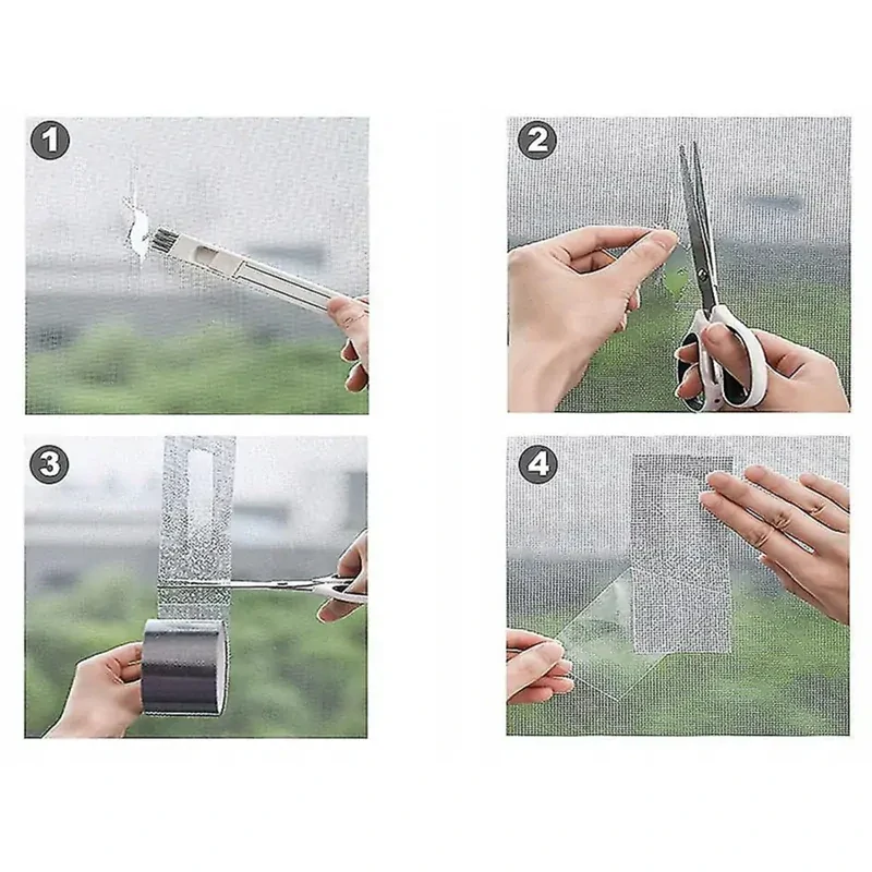 Opravná páska na sieťku proti hmyzu 5cm x 200cm sivá