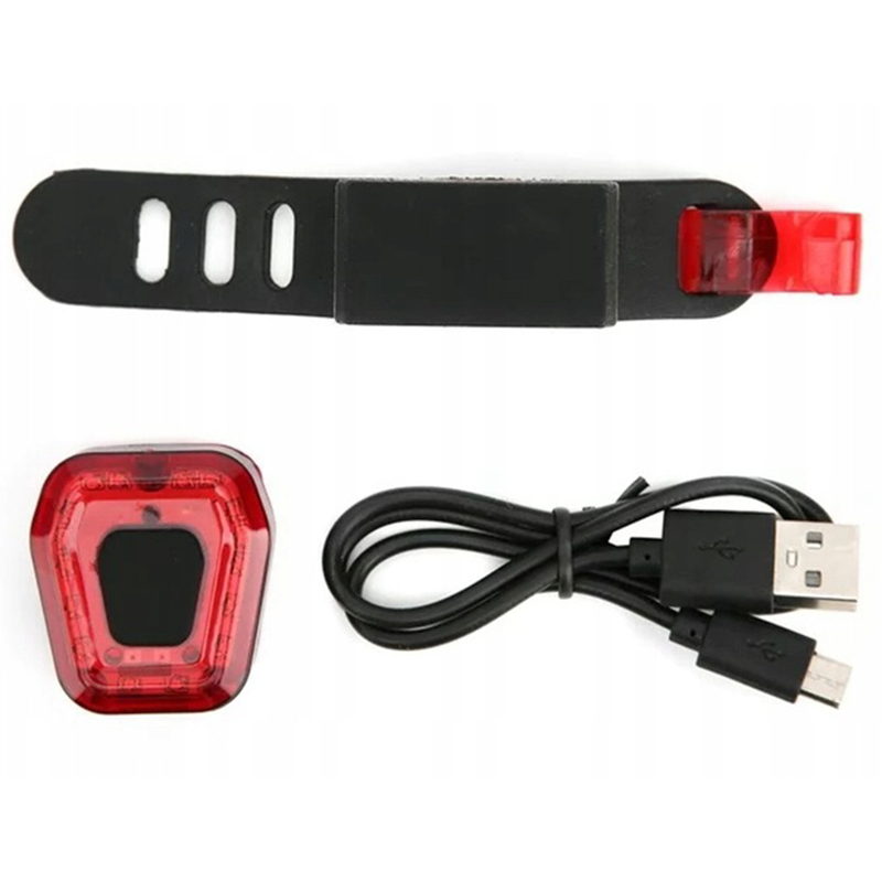 Zadné 14LED svetlo na bicykel USB