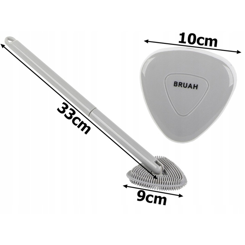 Silikónová WC kefa trojuholníková