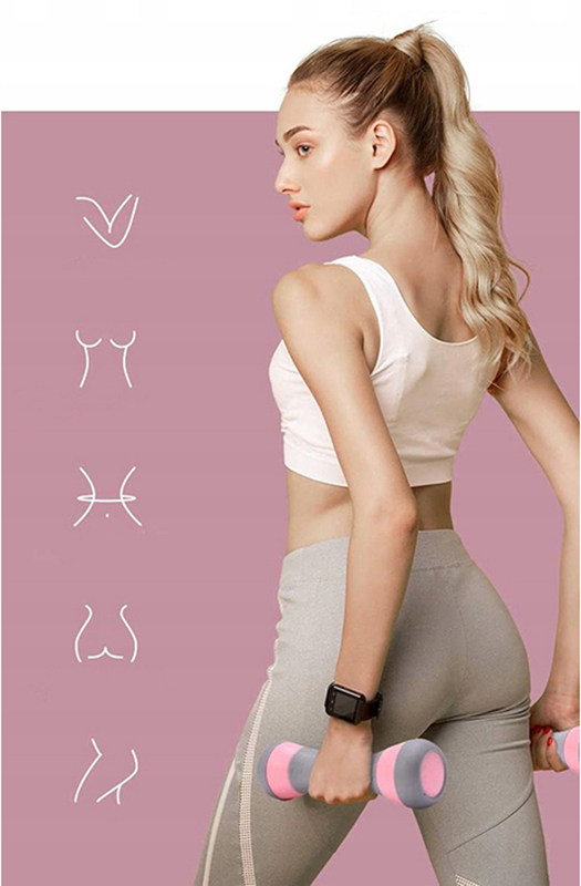 Súprava 2 činiek 2 x 4kg ružové